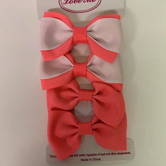 Colorful Grosgrain Bow Clip Set - Picture 2 of 7